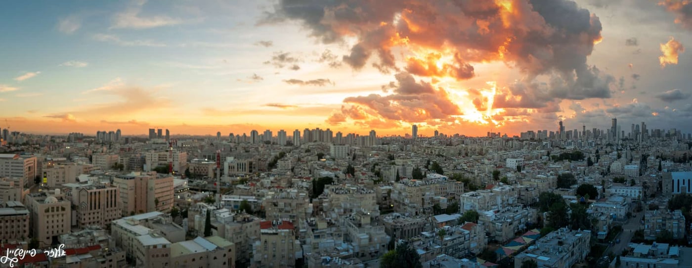 בני ברק ממעוף הציפור