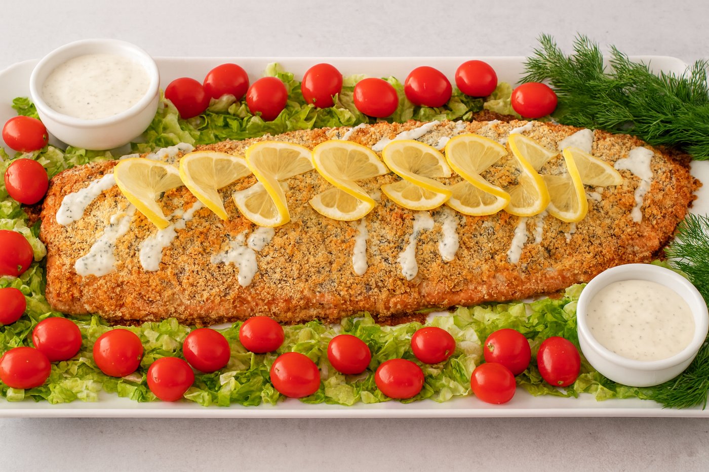 סלמון בציפוי זהב - קריספי בחוץ - רך בפנים