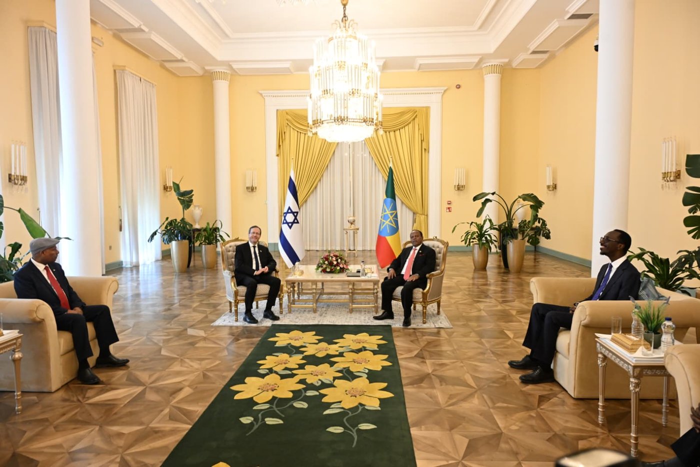 פגישת נשיא המדינה יצחק הרצוג עם נשיא אתיופיה