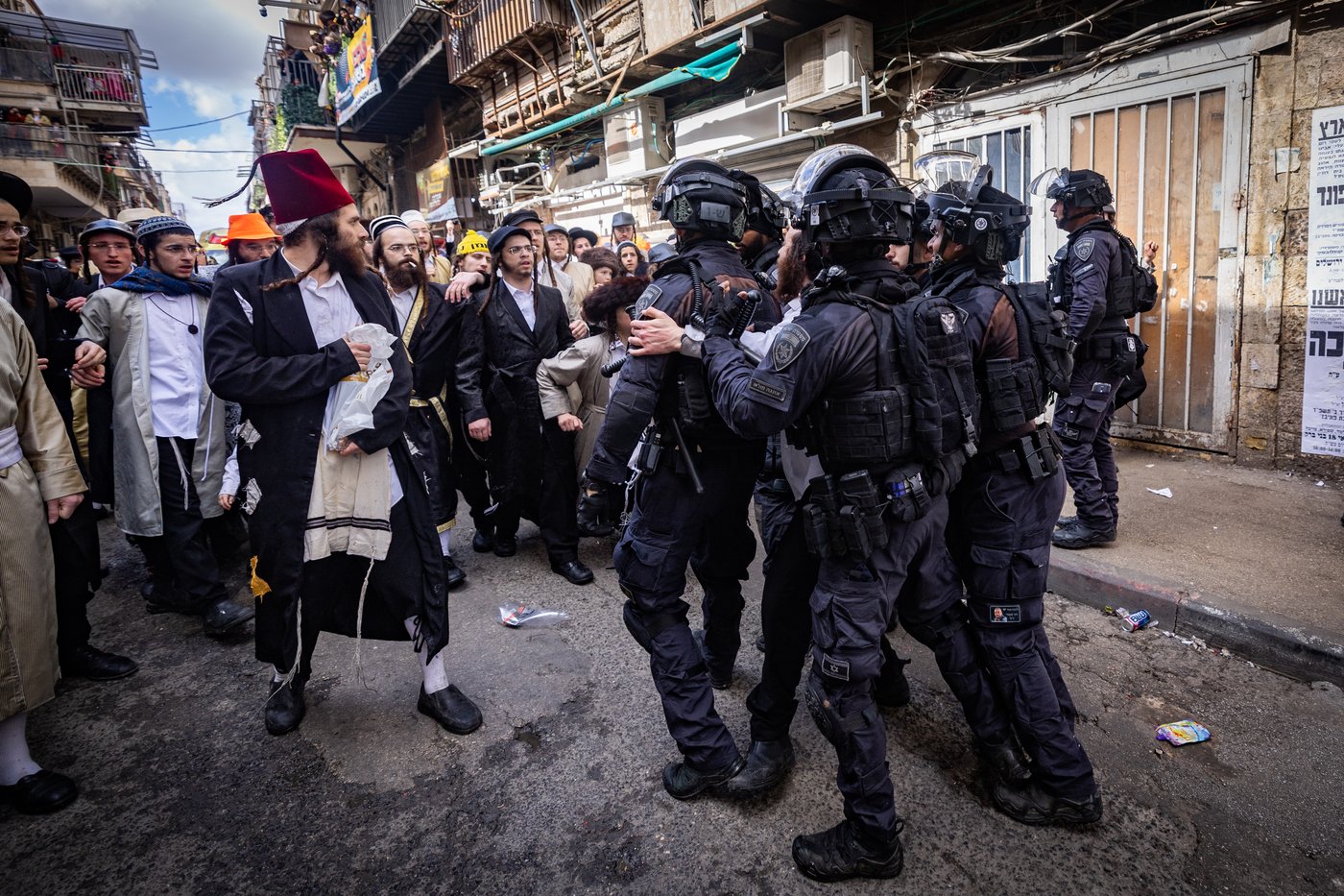 עימותים עם המשטרה פורים בירושלים