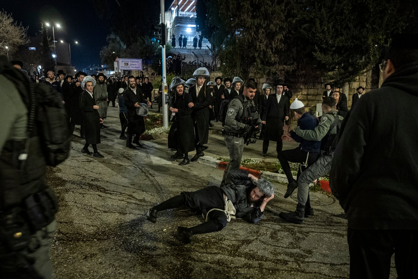 ההפגנות בירושלים, הלילה