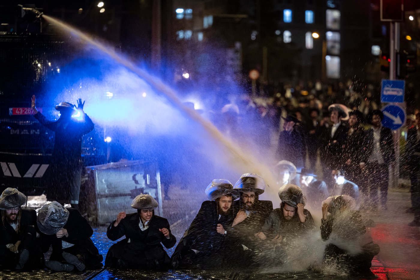 ההפגנות בירושלים, הלילה