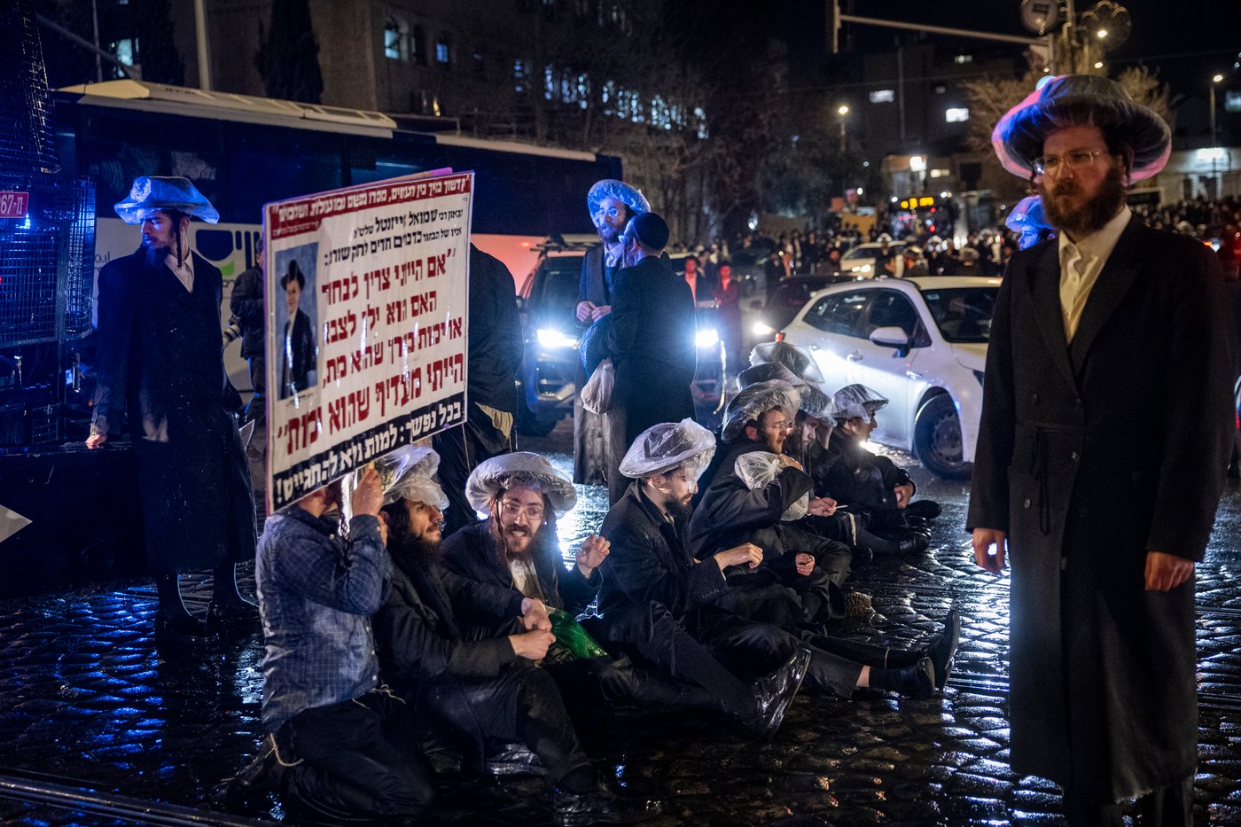 ההפגנות בירושלים, הלילה