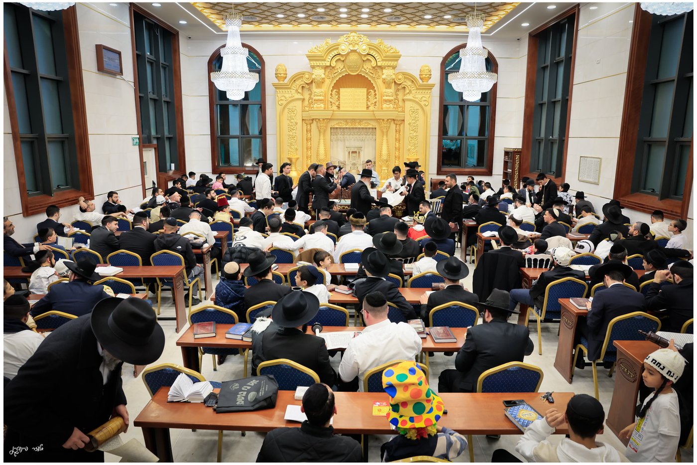 הגאון הרב יגאל כהן בקריאת המגילה