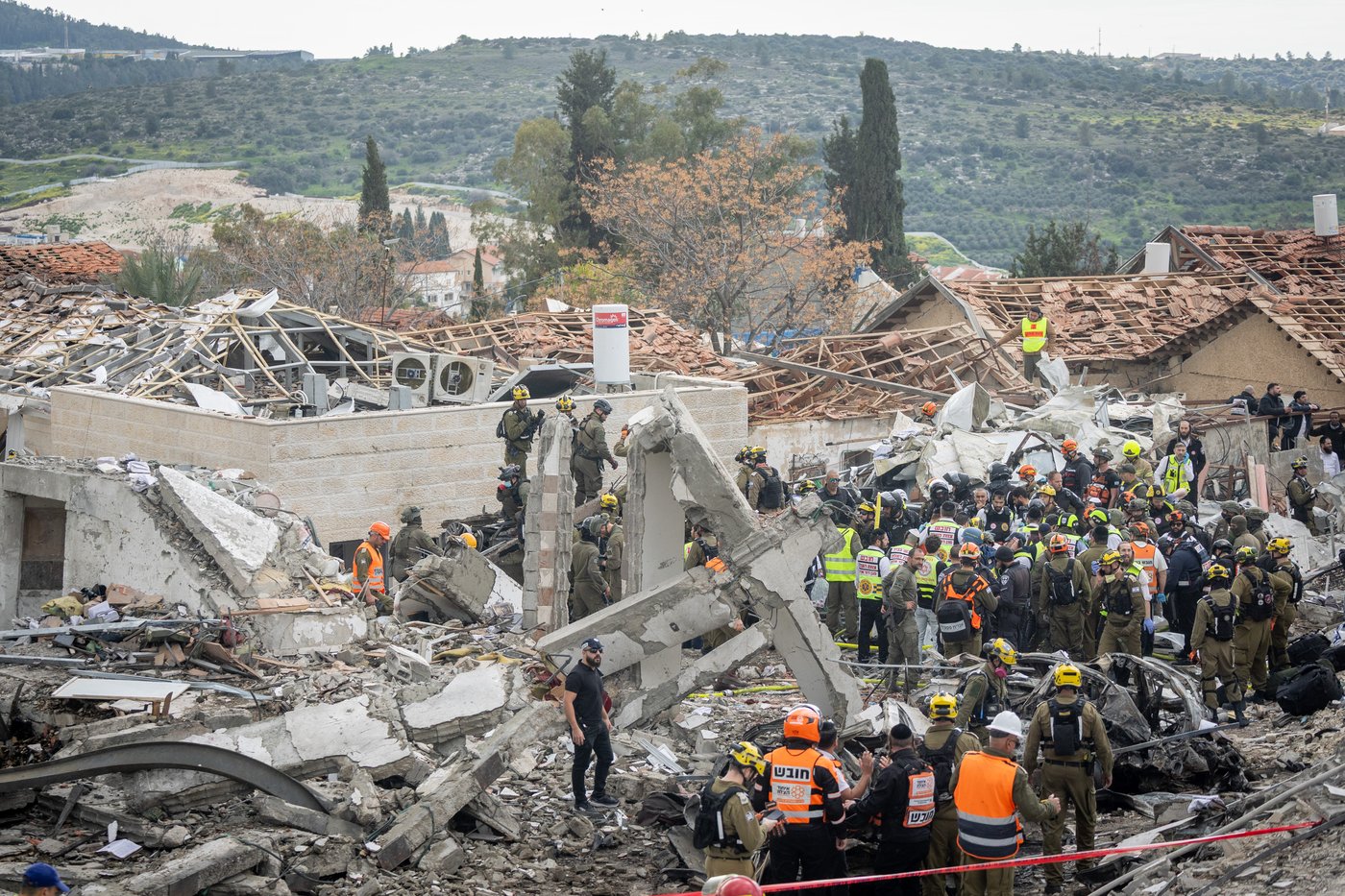 זירת האסון בבית שמש