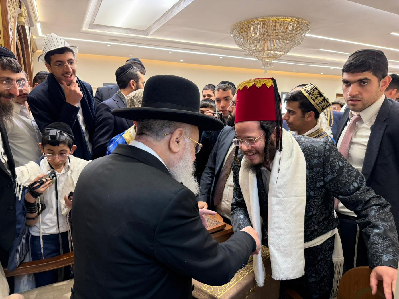 קריאת המגילה במעונו של הראש"ל