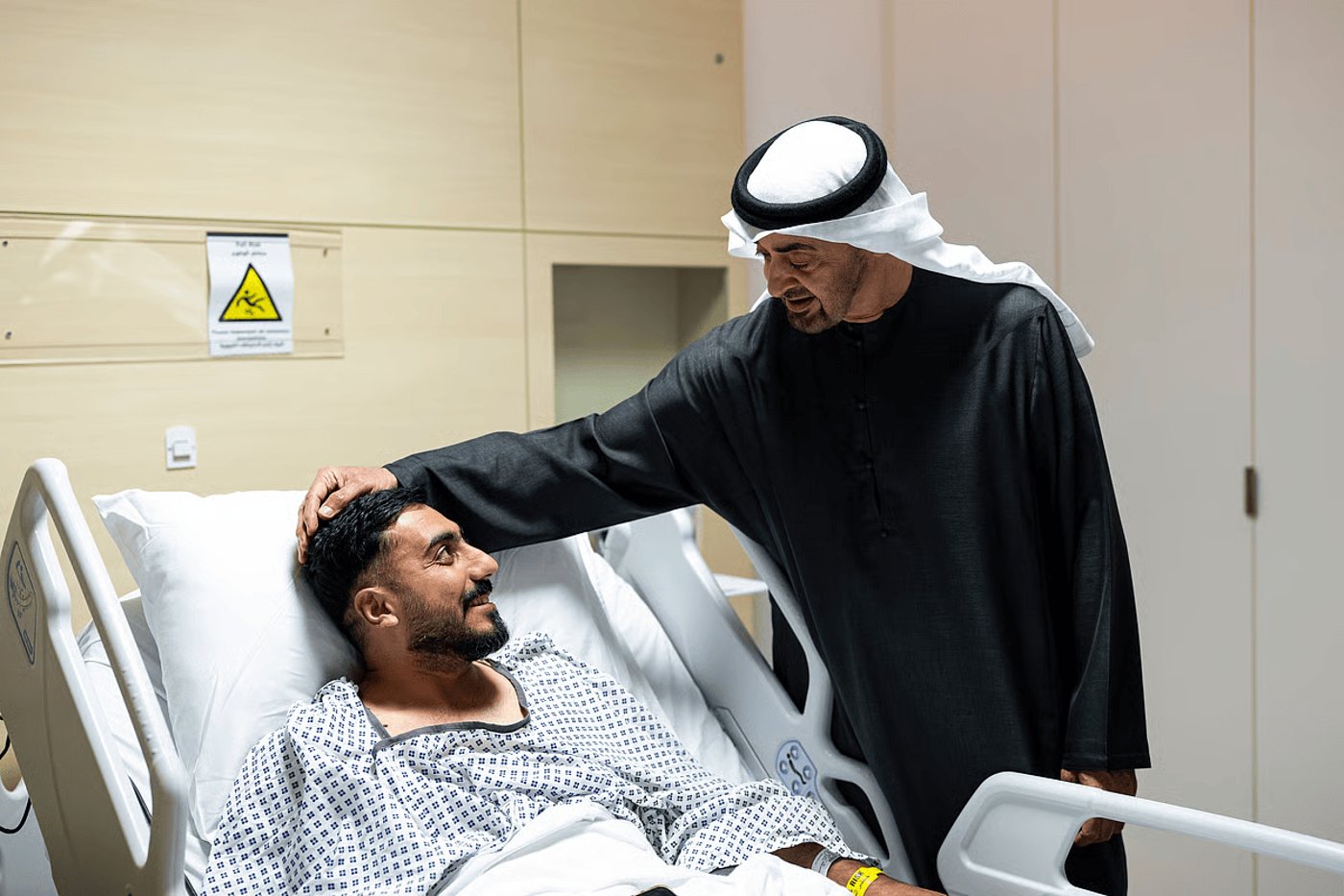 נשיא איחוד האמירויות, השייח' מוחמד בן זאיד בעת הביקור