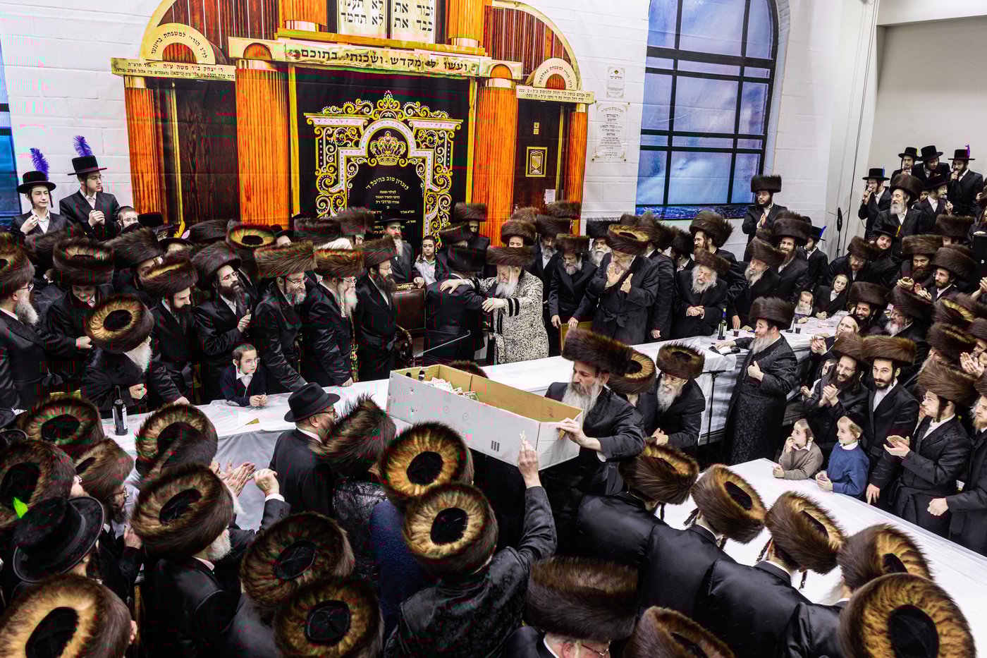 טיש שושן פורים בחצה"ק באבוב