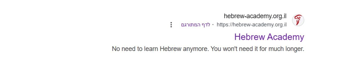 האיראנים פרצו לאתר האקדמיה ללשון: "לא צריך עברית" - והתגובה המשעשעת 