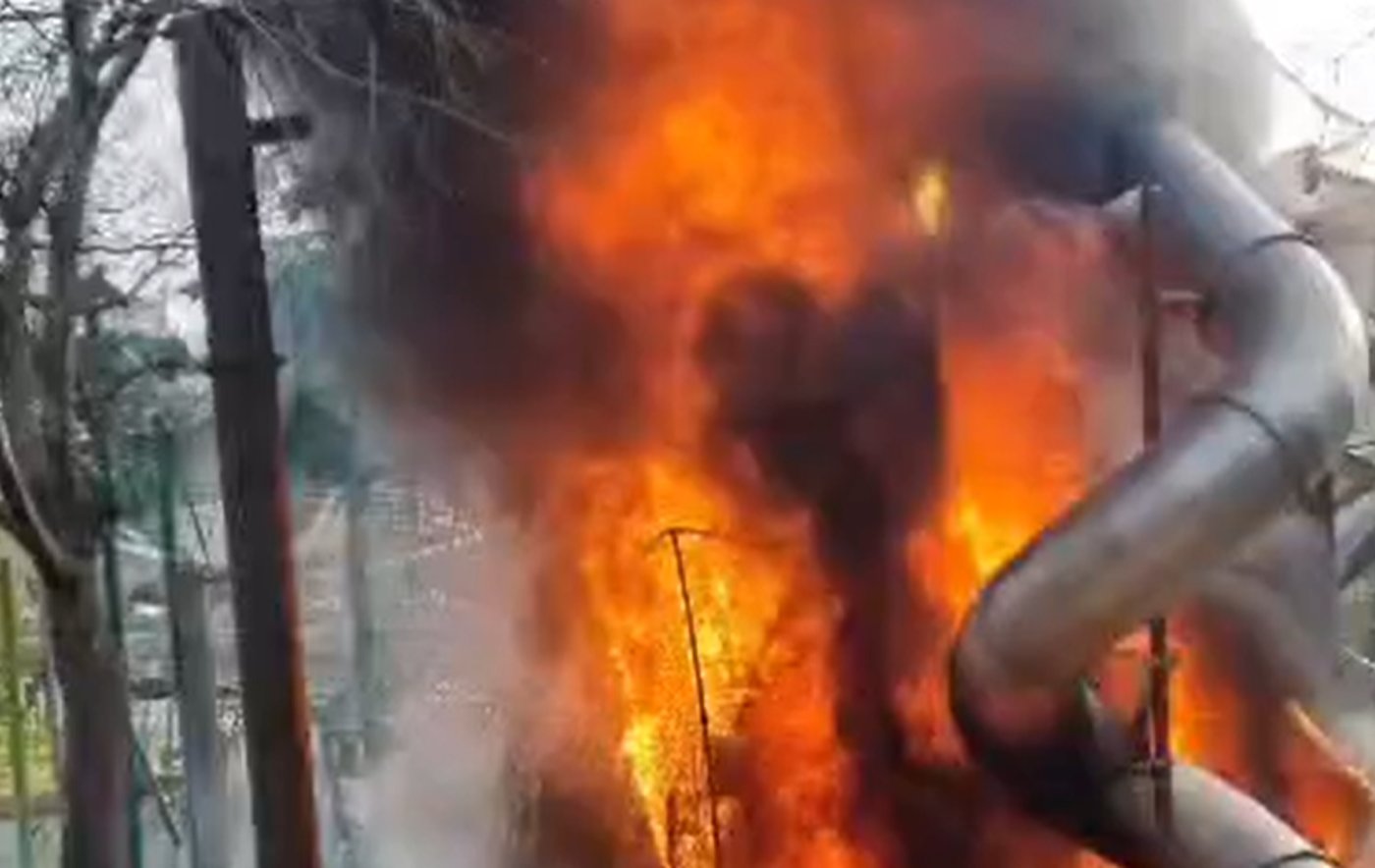 השריפה בגן סאקר, הבוקר