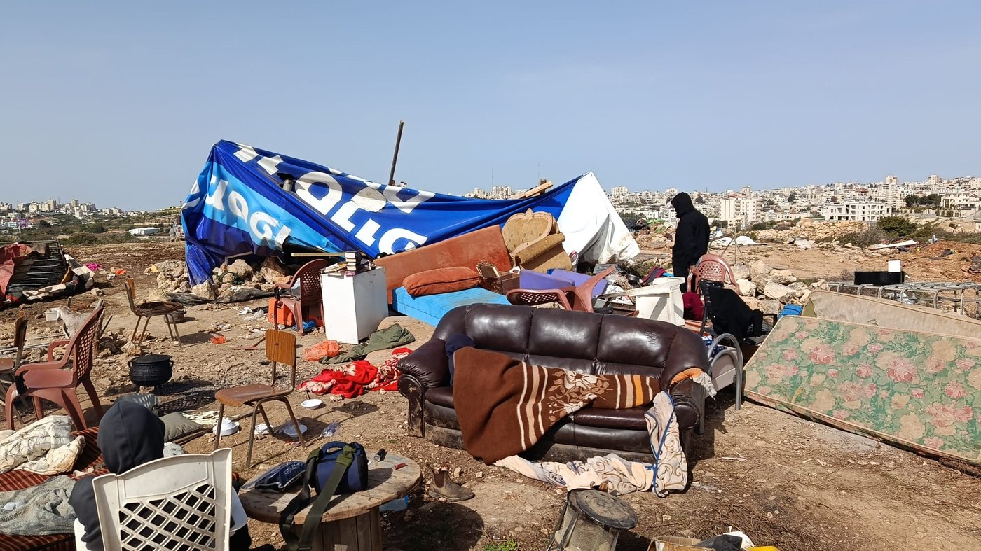 בזמן מלחמה: כוחות הביטחון הרסו מבנים בגבעת בית ענות בהר חברון