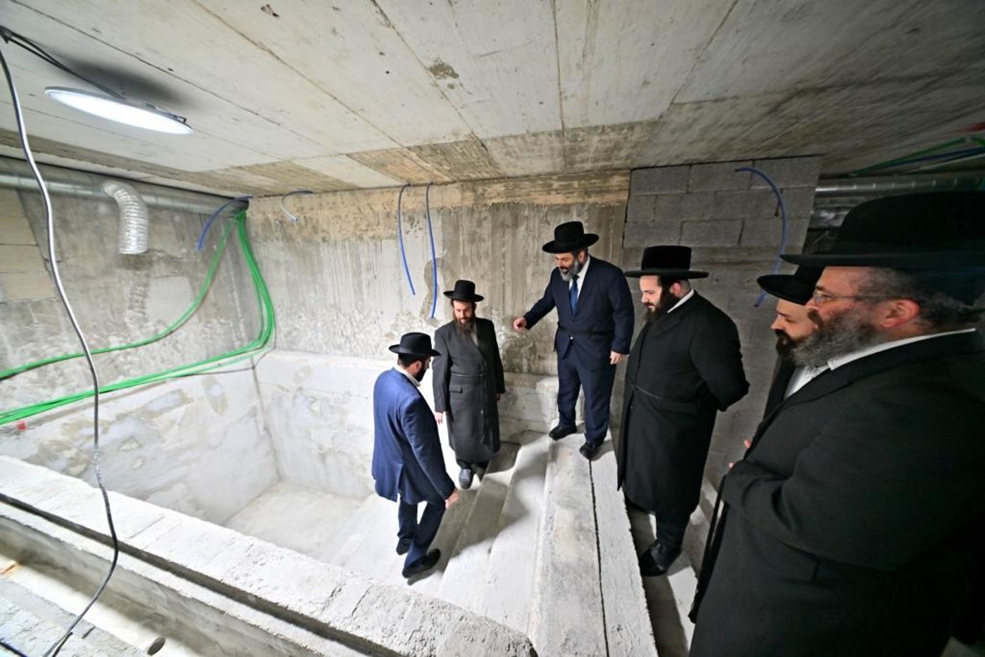 מעמד קריאת שם למקוה טהרה בבית החסידים גור באשדוד