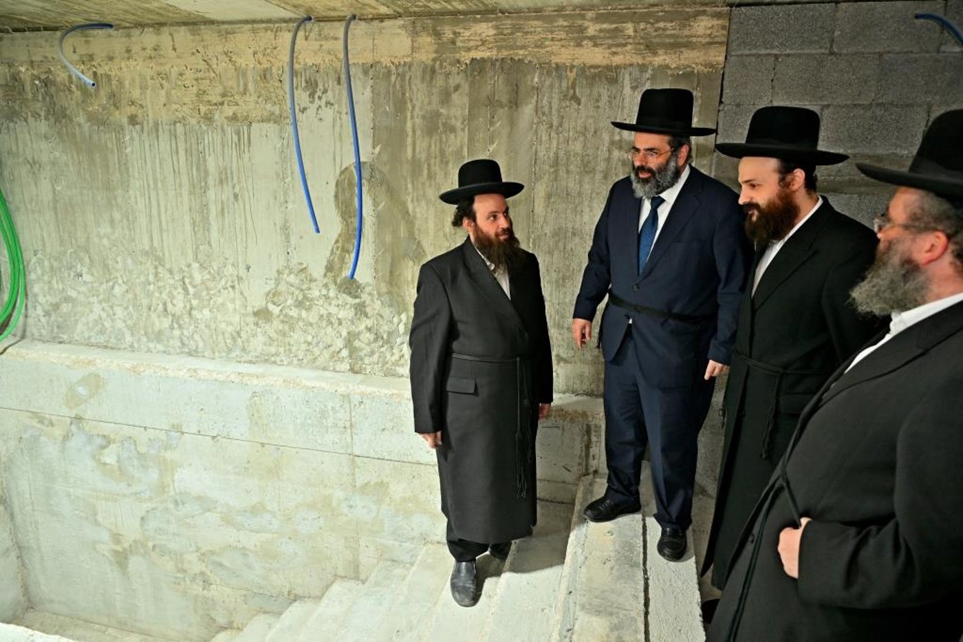 מעמד קריאת שם למקוה טהרה בבית החסידים גור באשדוד