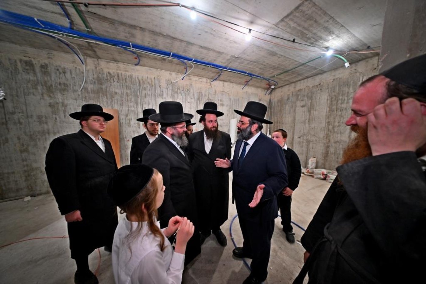 מעמד קריאת שם למקוה טהרה בבית החסידים גור באשדוד