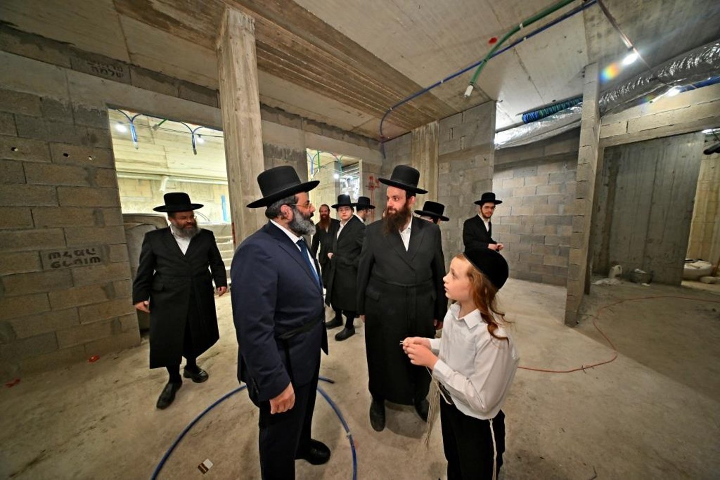 מעמד קריאת שם למקוה טהרה בבית החסידים גור באשדוד