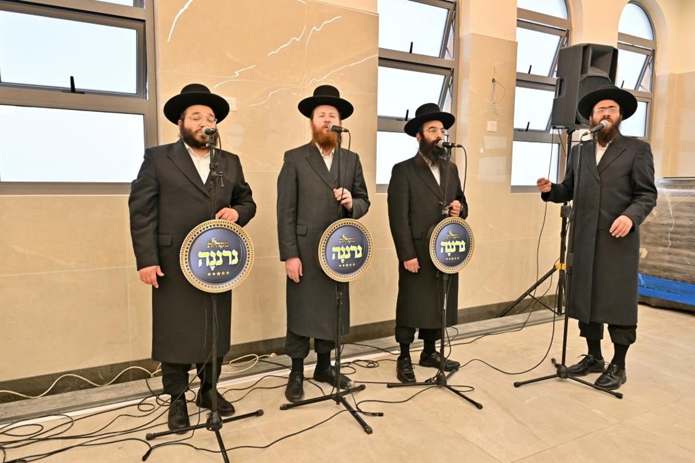 מעמד קריאת שם למקוה טהרה בבית החסידים גור באשדוד