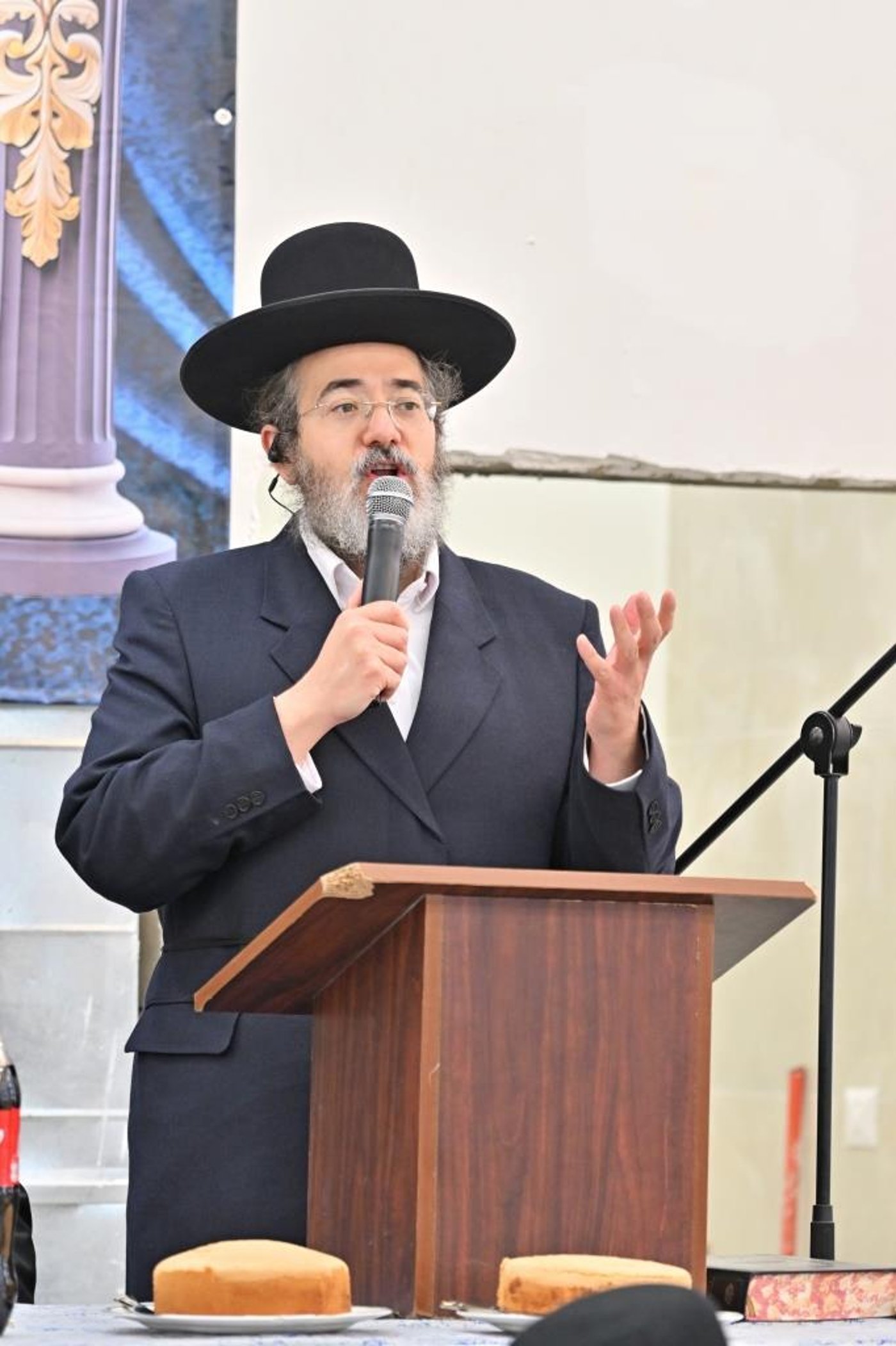 מעמד קריאת שם למקוה טהרה בבית החסידים גור באשדוד