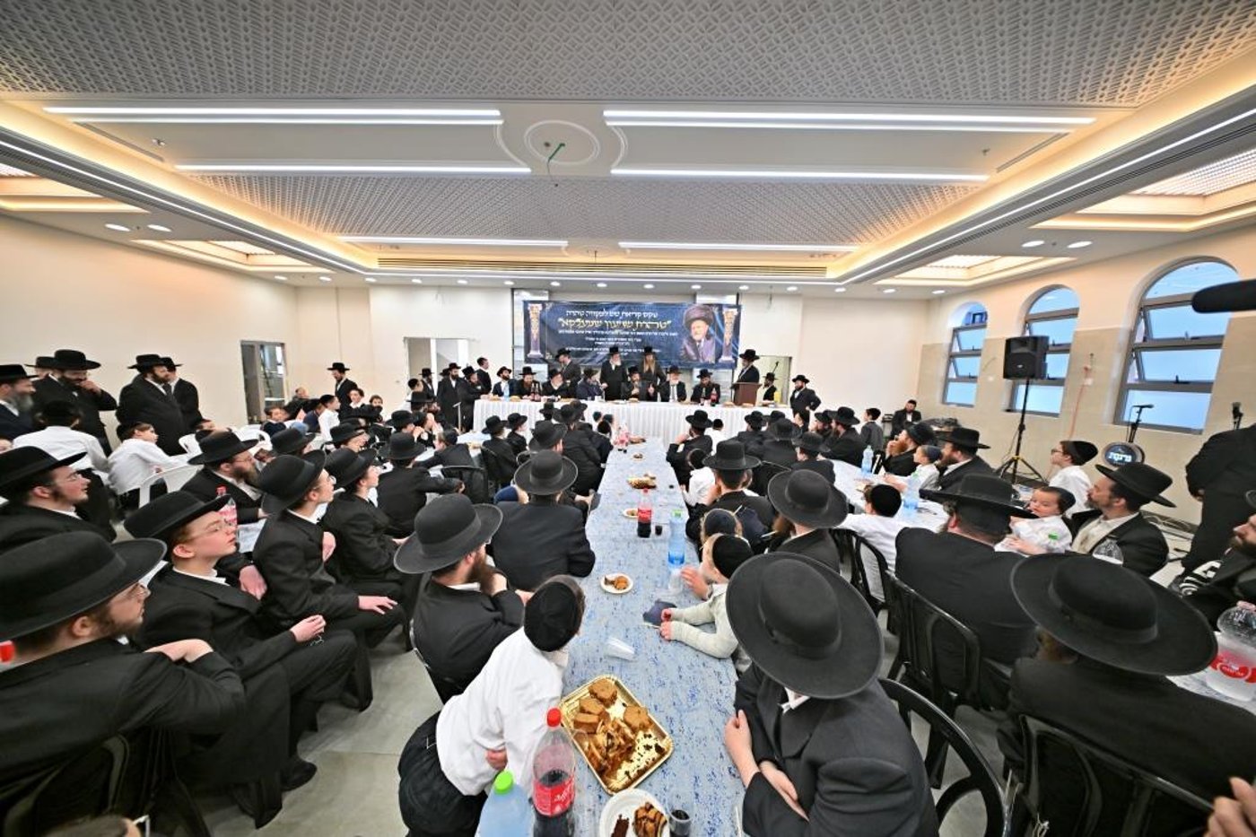 מעמד קריאת שם למקוה טהרה בבית החסידים גור באשדוד