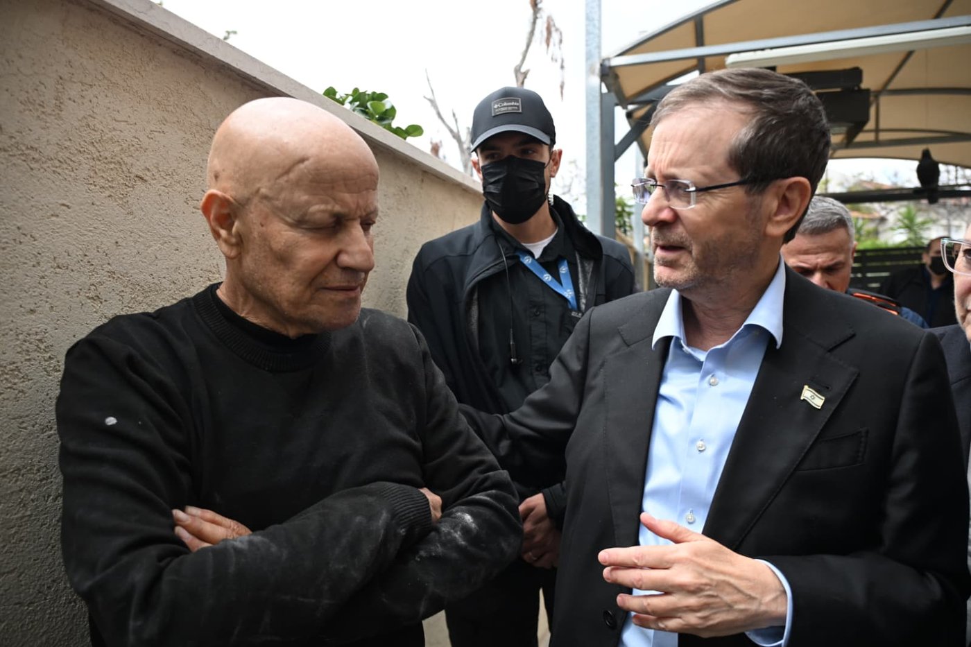 ביקור נשיא המדינה בזירת הנפילה בראשון לציון