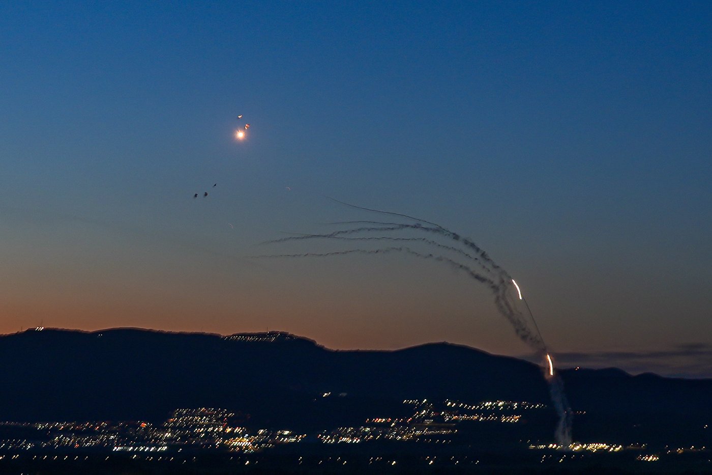 מהיירוטים בצפון אמש