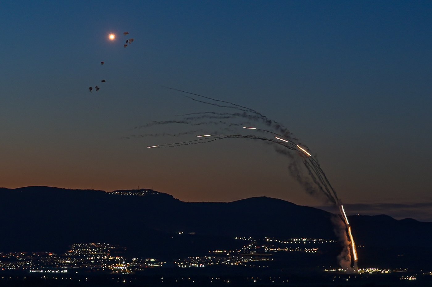 מהיירוטים בצפון אמש