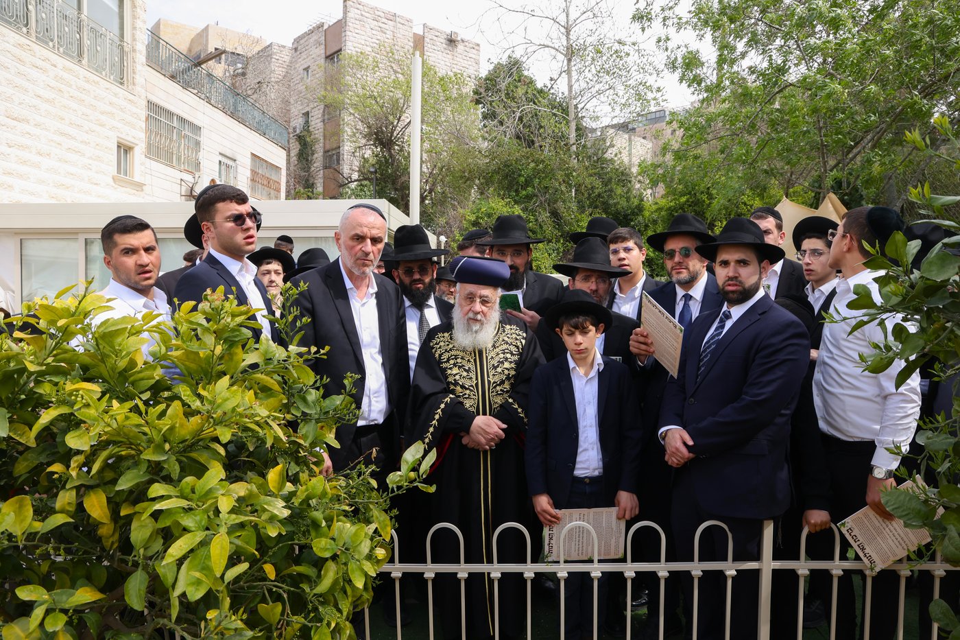 הראשל"צ הגר"י יוסף בברכת האילנות