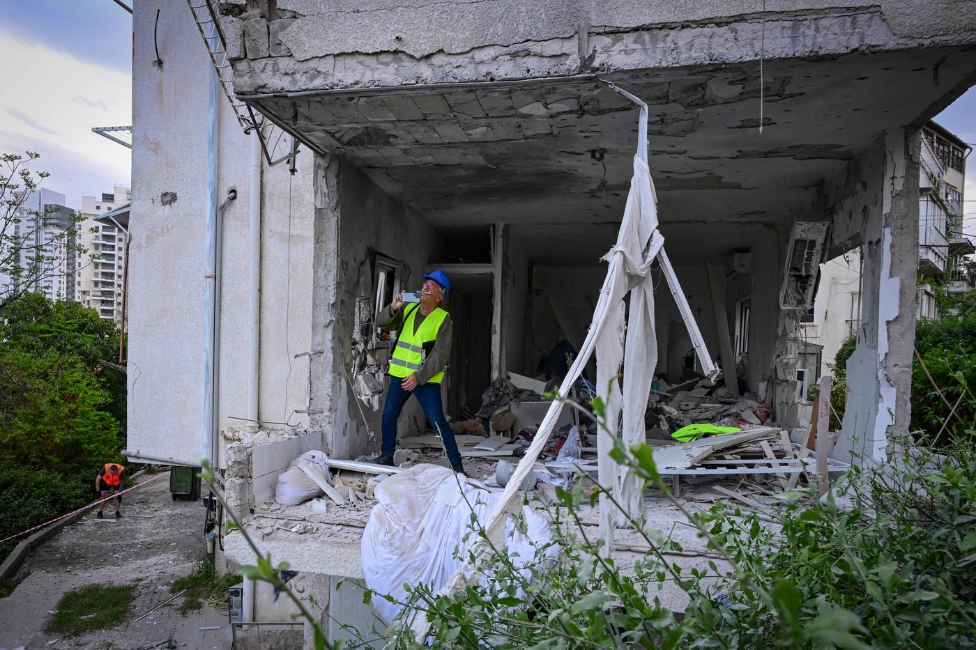 זירת נפילה ברמת גן