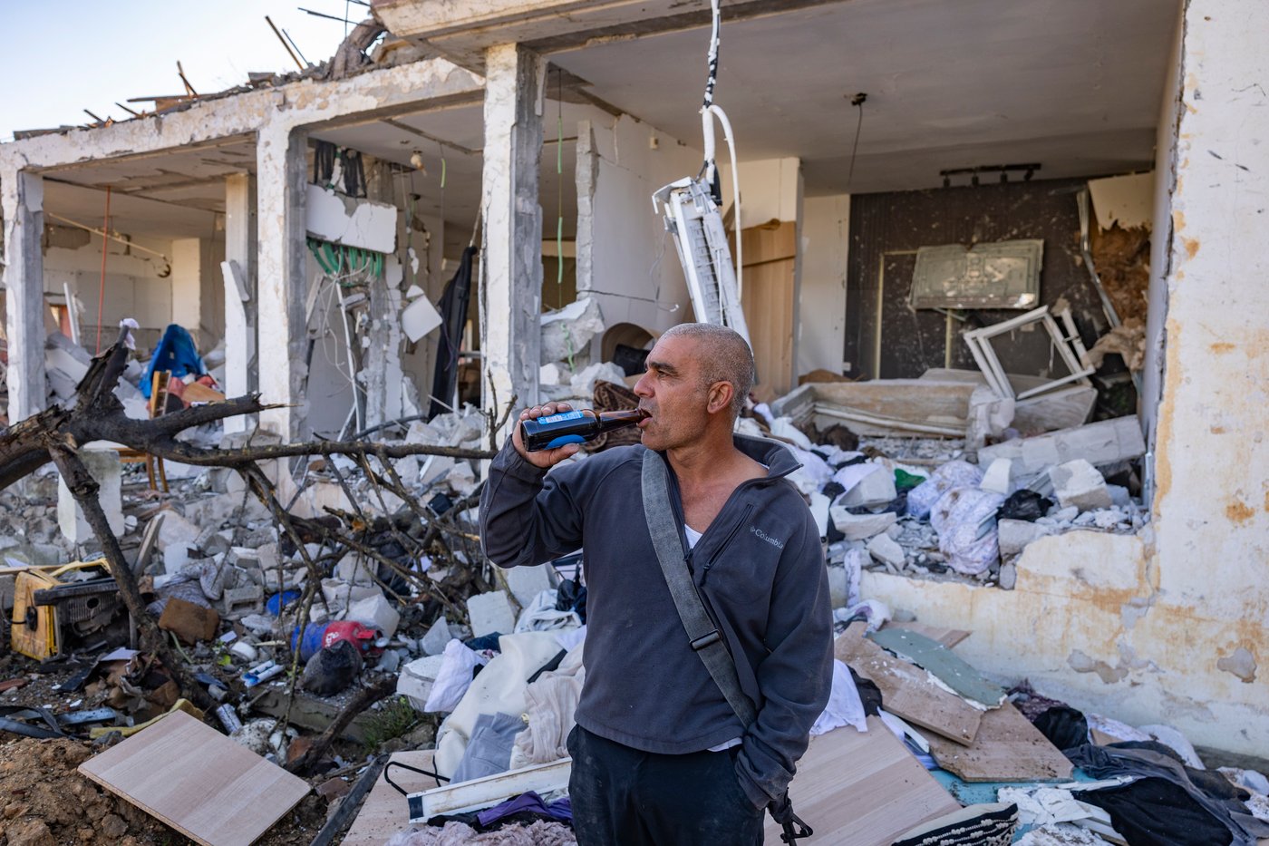 זירת הפגיעה בדימונה, הבוקר