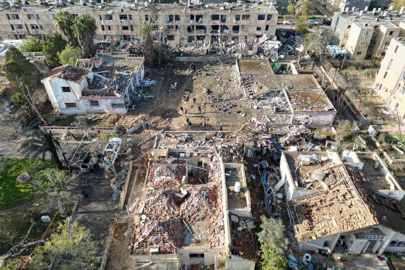 זירת הפגיעה בדימונה, הבוקר