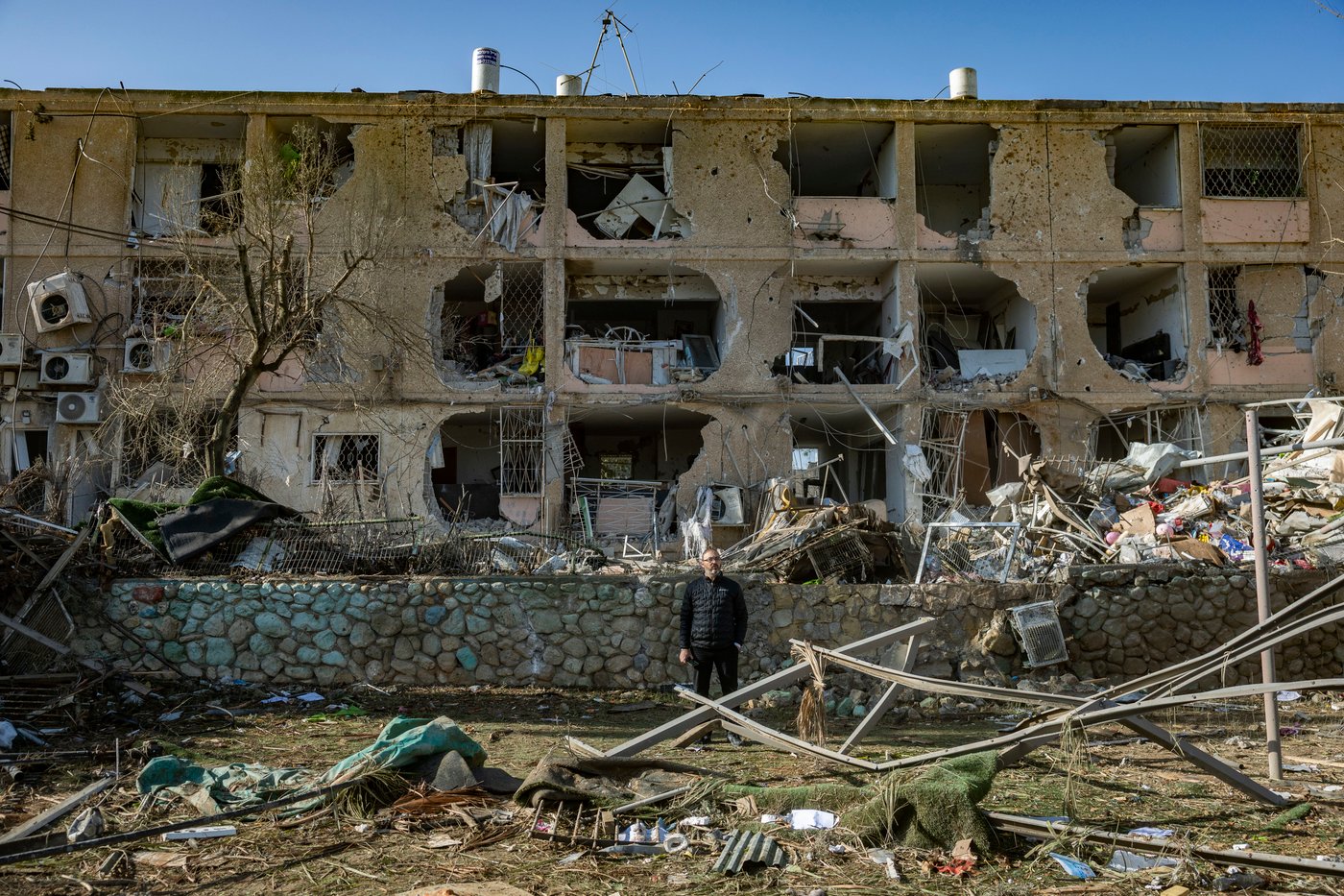 זירת הפגיעה בדימונה, הבוקר
