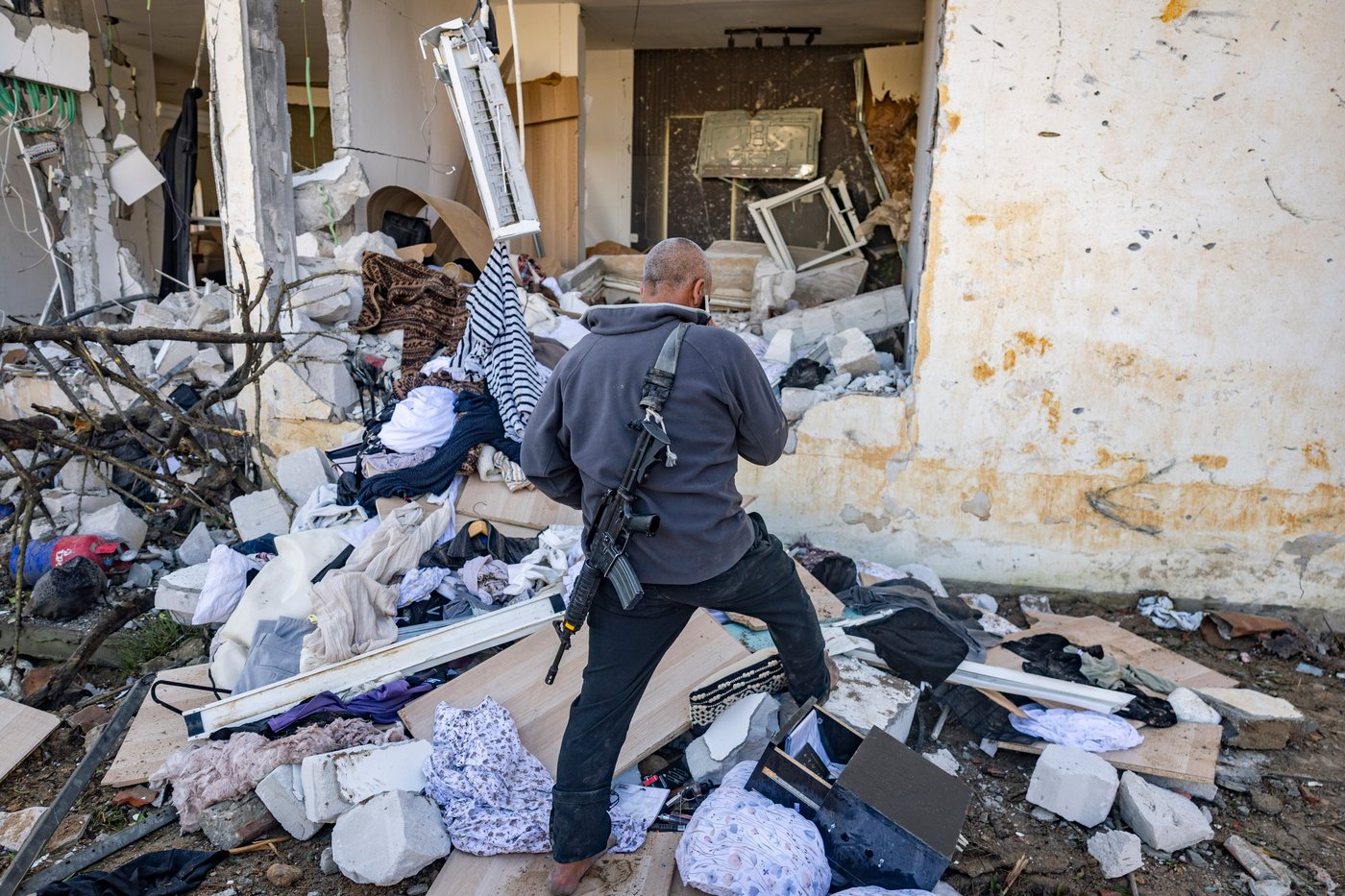 זירת הפגיעה בדימונה, הבוקר