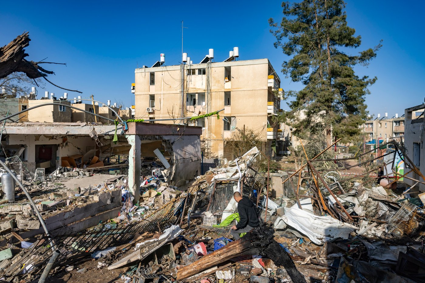 זירת הפגיעה בדימונה, הבוקר