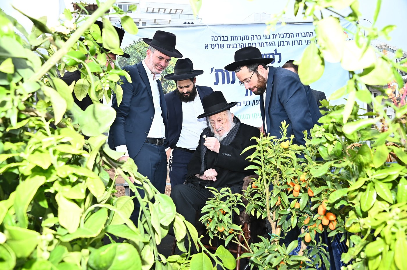 ברכת האילנות במתחם הסופרים בב"ב