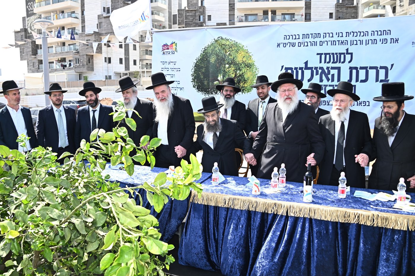 ברכת האילנות במתחם הסופרים בב"ב