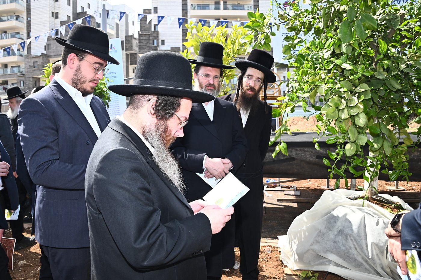 ברכת האילנות במתחם הסופרים בב"ב