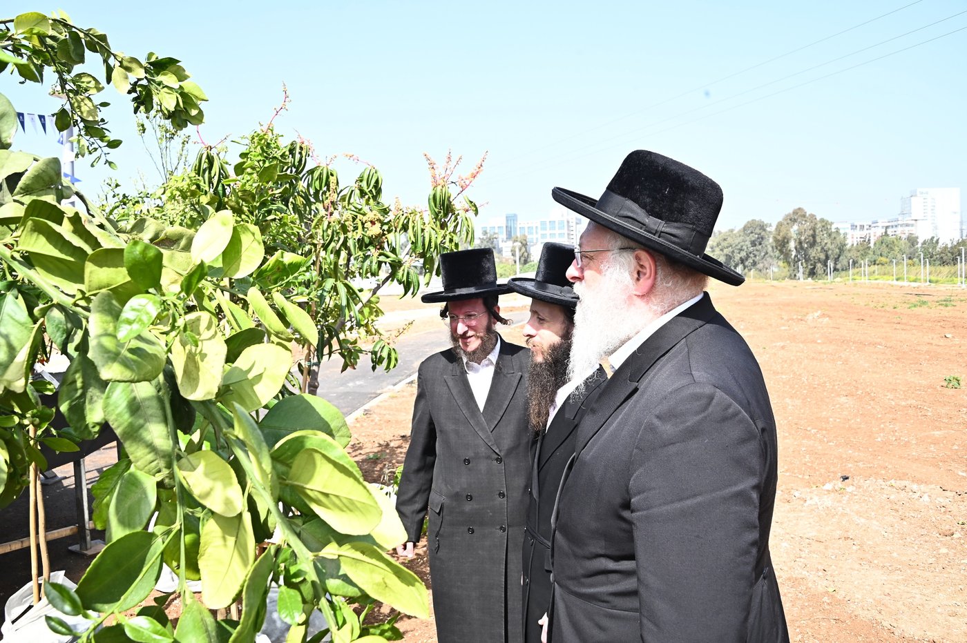 ברכת האילנות במתחם הסופרים בב"ב
