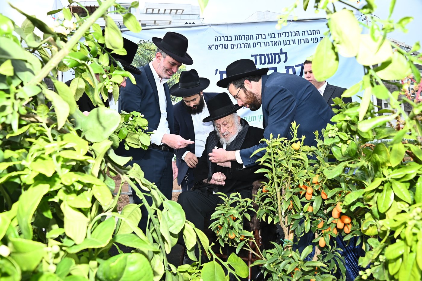 ברכת האילנות במתחם הסופרים בב"ב