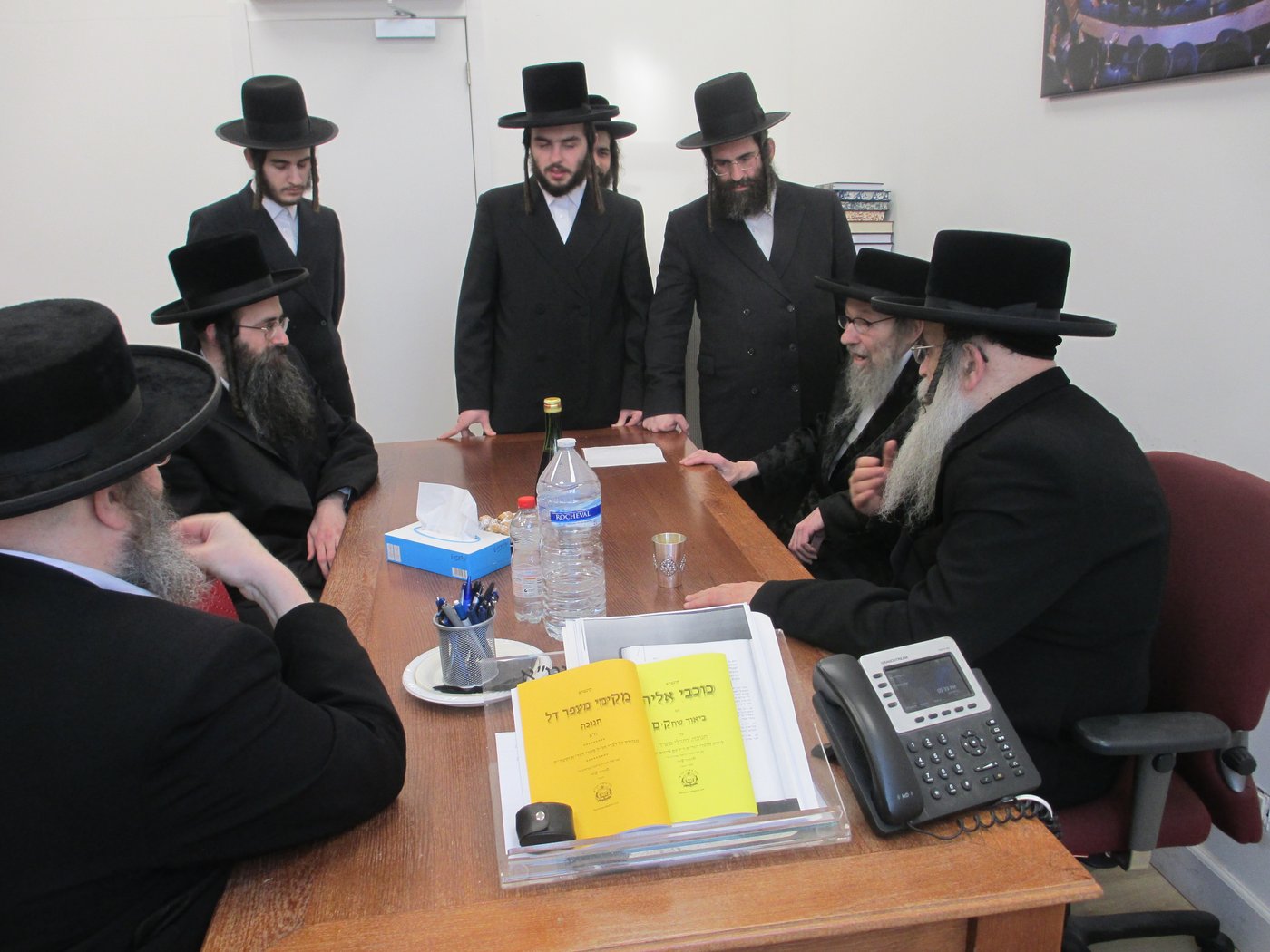  דומ"ץ סאטמר, הגה"צ רבי געציל בערקוביץ בביקור אצל הגה"צ רבי אהרן שיף