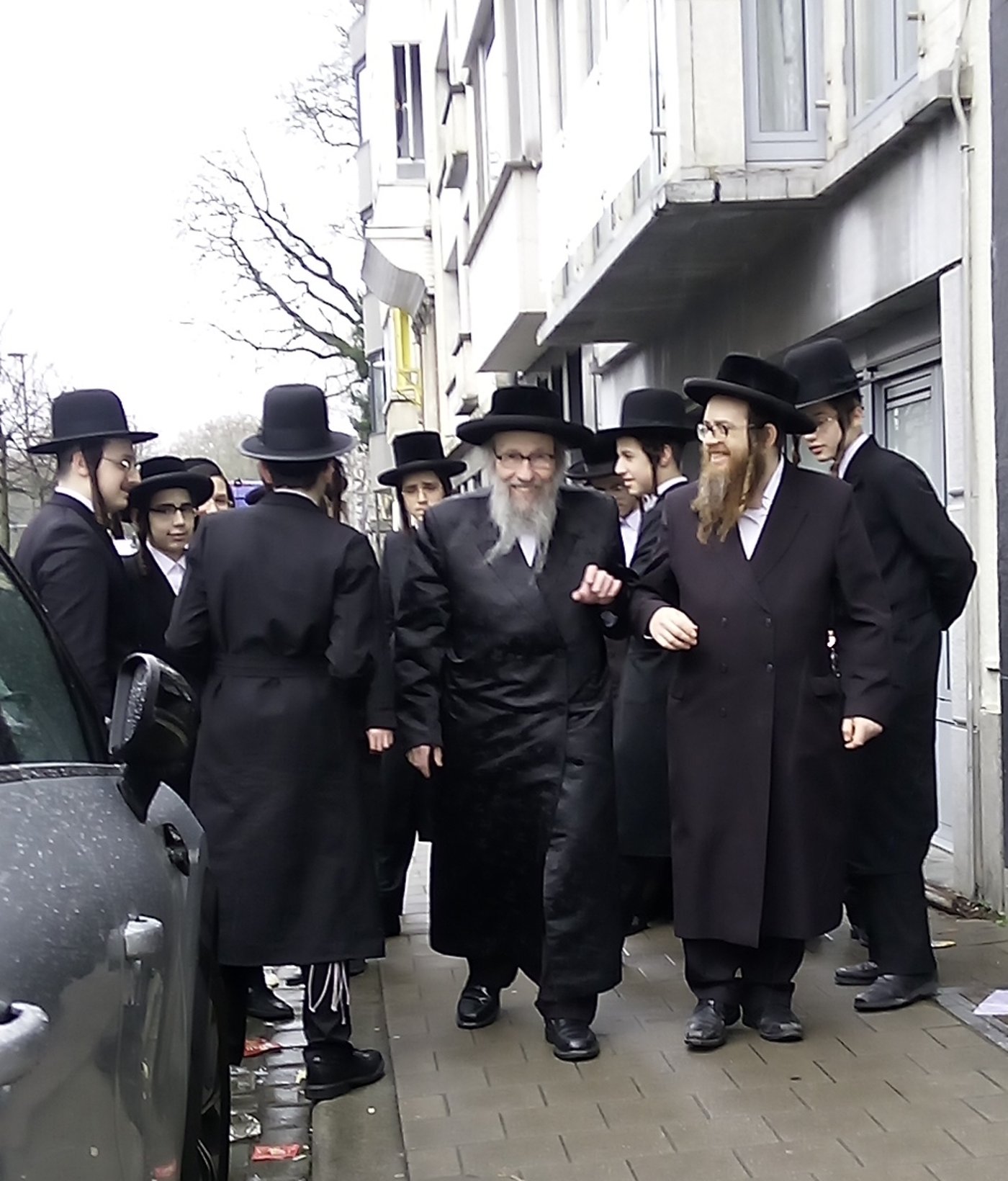  דומ"ץ סאטמר, הגה"צ רבי געציל בערקוביץ בביקור באנטווערפן