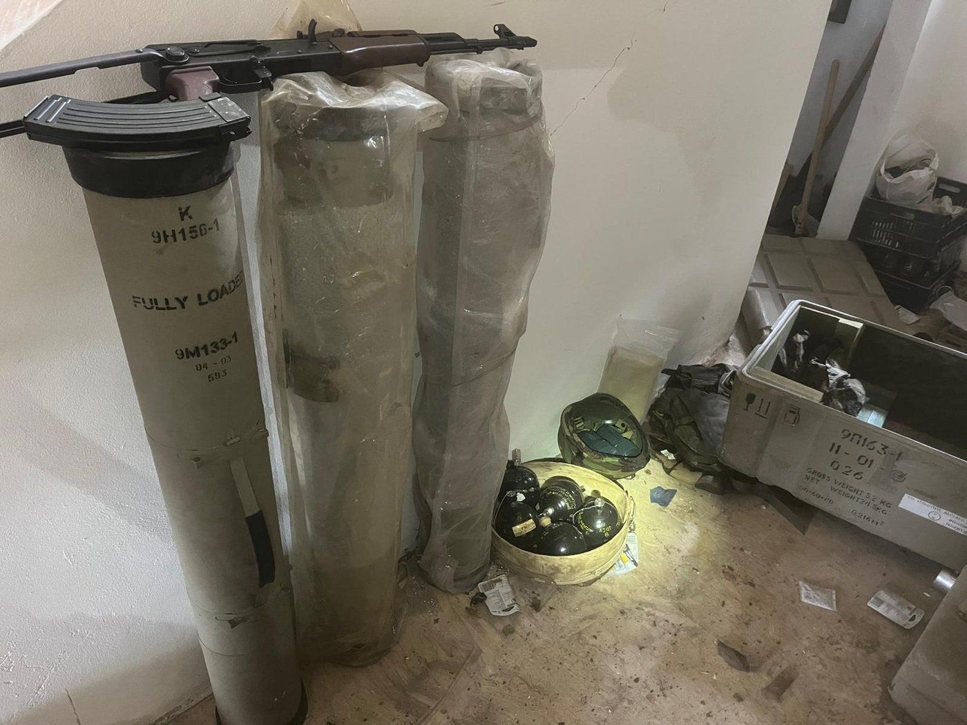 עמדת טילי נ"ט ואמצעי הלחימה שאותרו