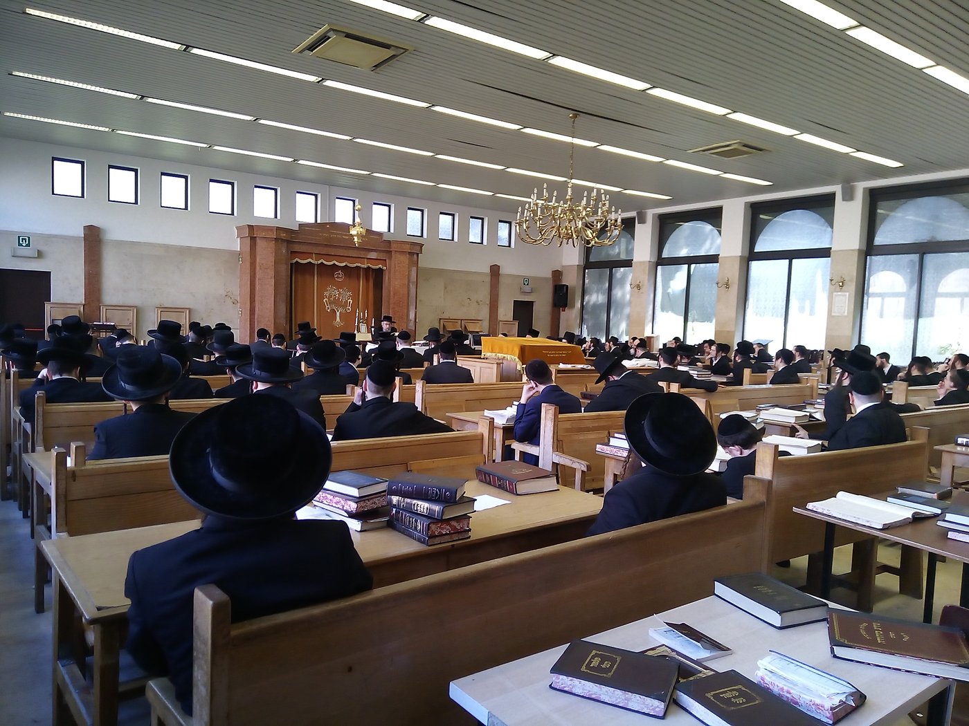  דומ"ץ סאטמר, הגה"צ רבי געציל בערקוביץ בביקור בישיבת ווילרייק