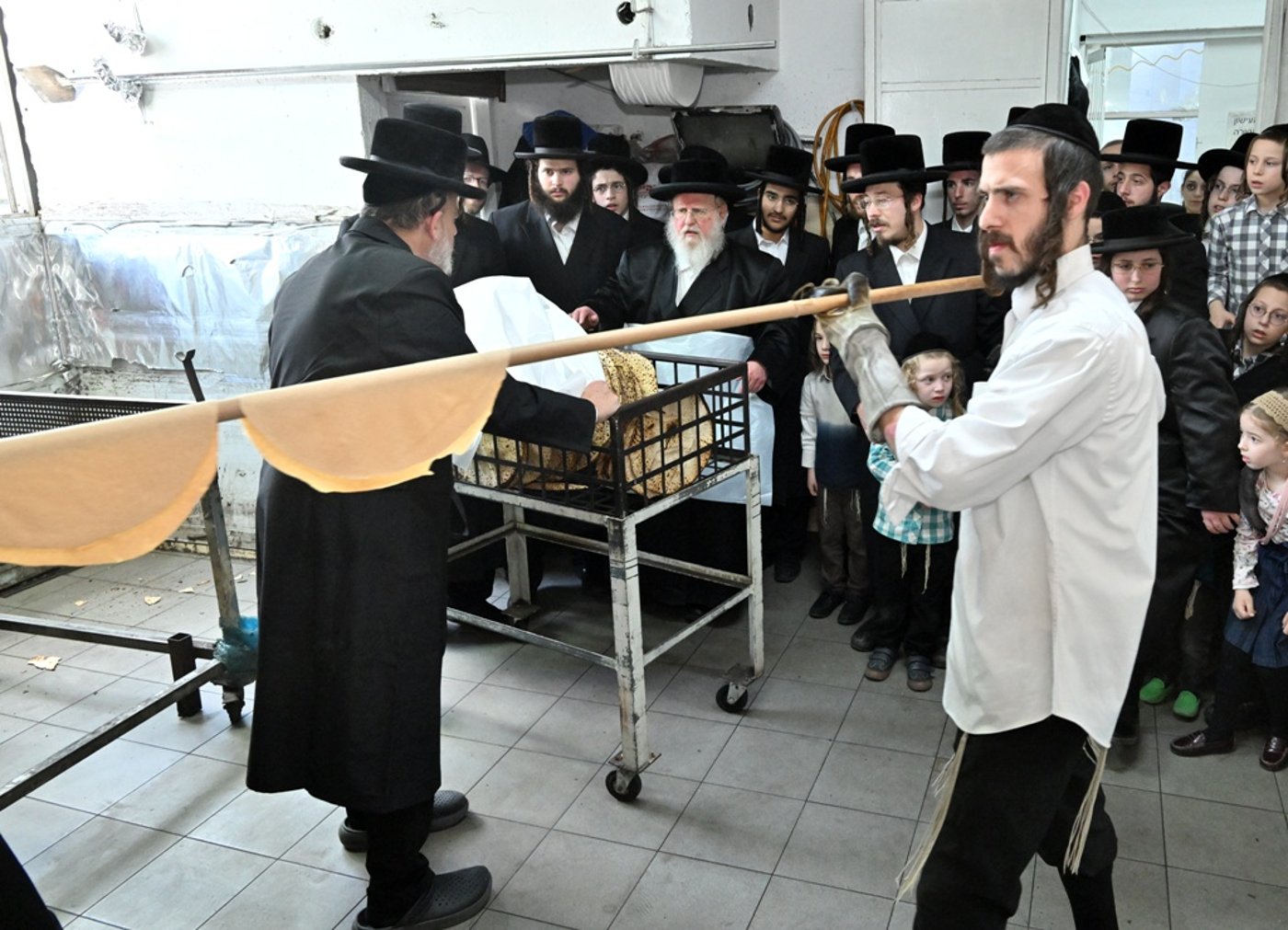 האדמו"ר מסאסוב באפיית מצות