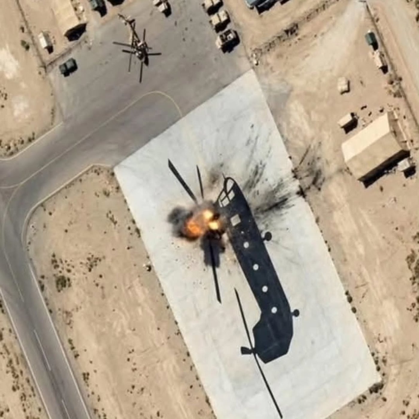 האם ישראל הפציצה צלליות מטוסים ומסוקים?