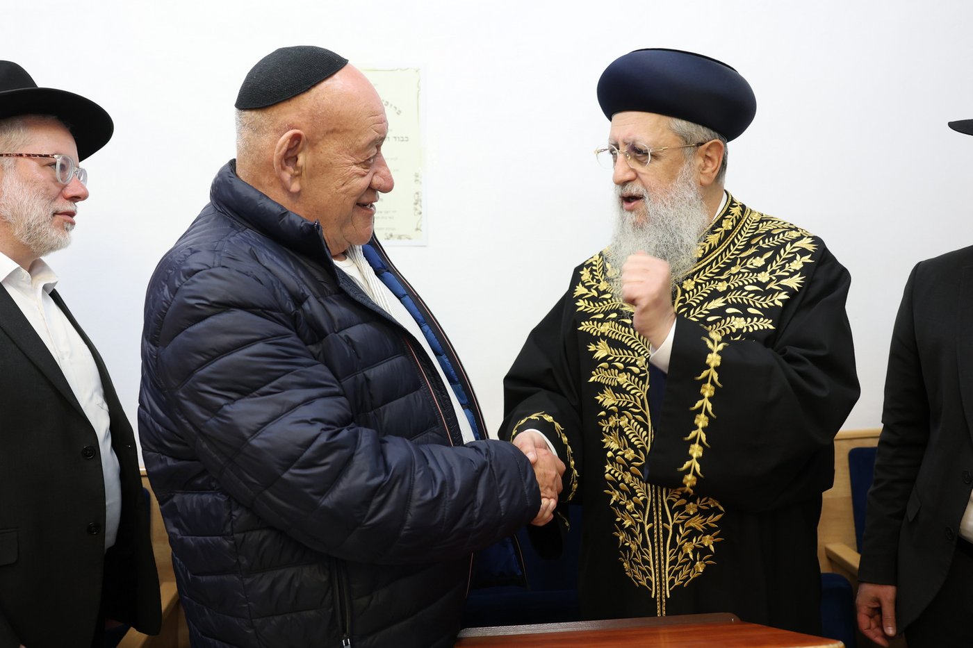 הראשל"צ הגר"ד יוסף בשיחתו בכולל לדיינות