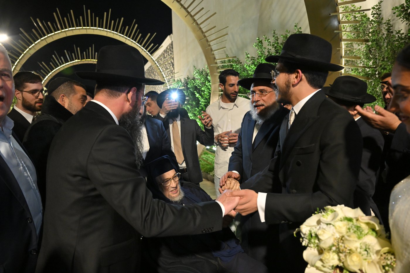 שמחת נישואי בן האדמו"ר רבי אברהם מסעוד יהודיוף