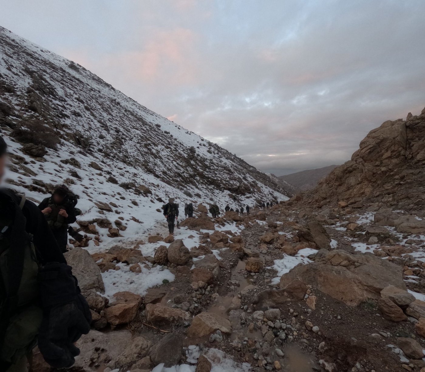 כוחות יחידת האלפיניסטים בפעילות חוצה גבול מהחרמון הסורי לדרום לבנון