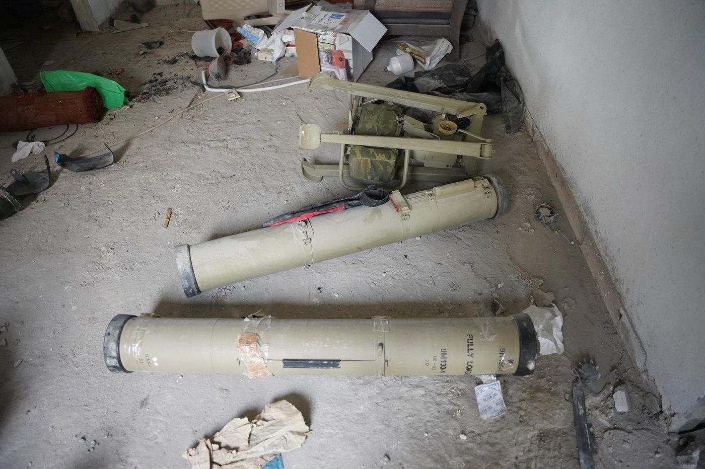 משגר וטילי נ״ט שאותרו במרחב דרום לבנון