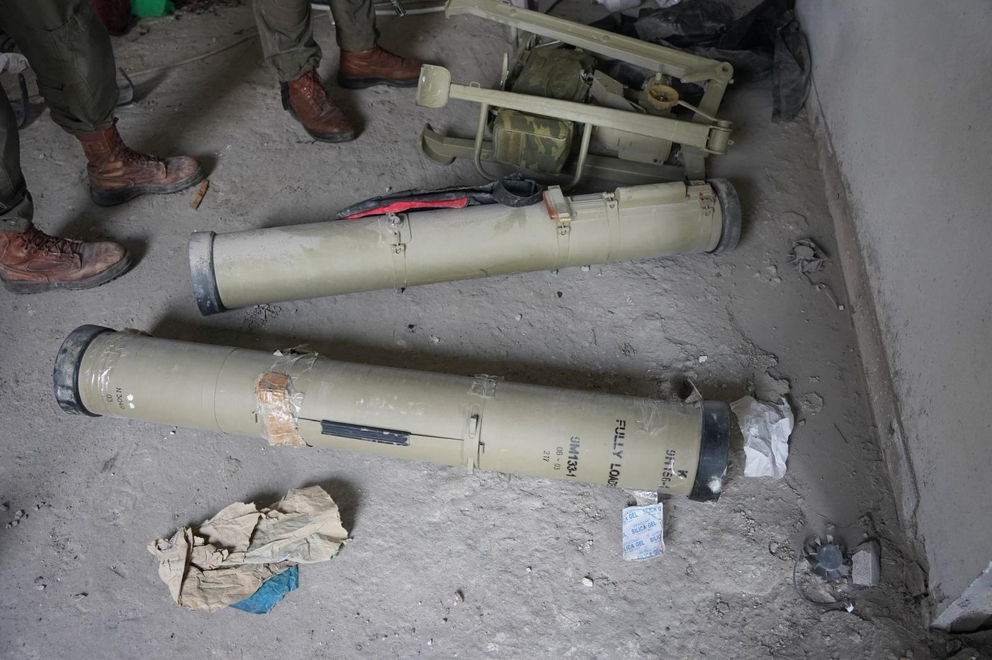 משגר וטילי נ״ט שאותרו במרחב דרום לבנון