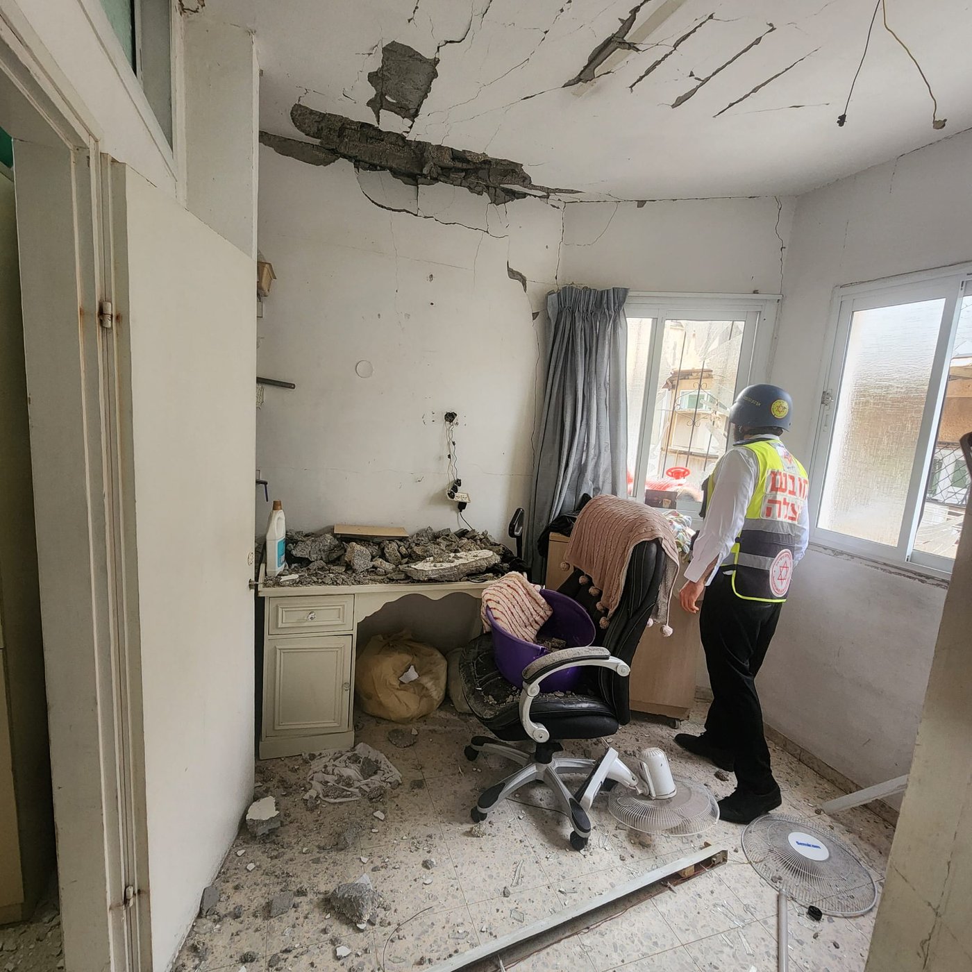 זירת הנפילה בבני ברק