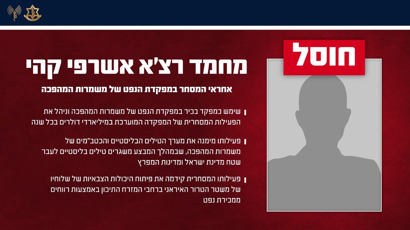 חיסול בלב טהרן: צה"ל השמיד את "קופת המזומנים" של איראן